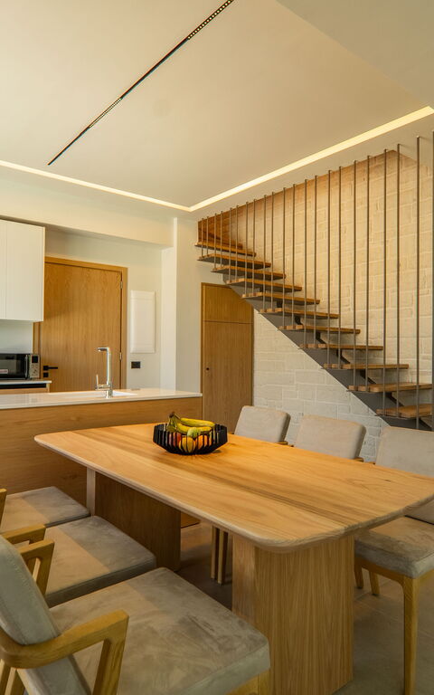 Villa Zen Hephaistos: Keuken, Lunchroom