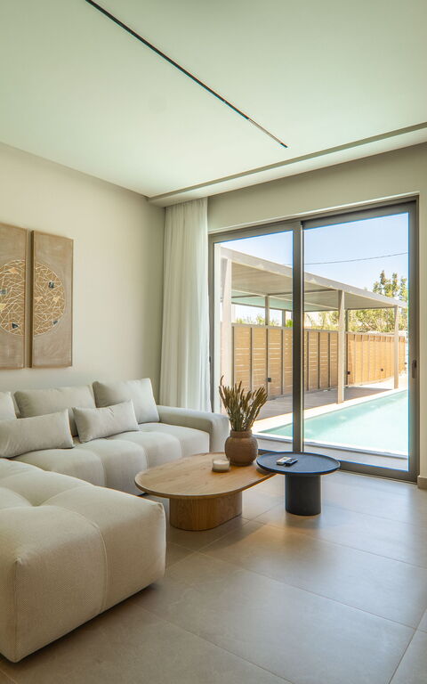 Villa Zen Hephaistos: Woonkamer