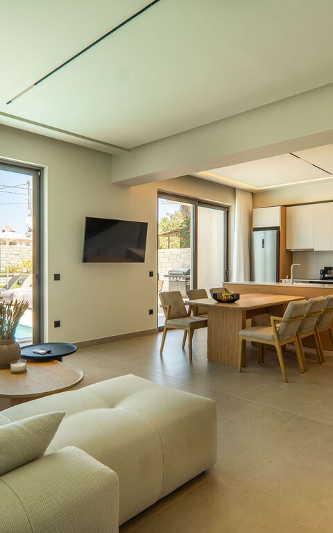 Villa Zen Hephaistos: Woonkamer