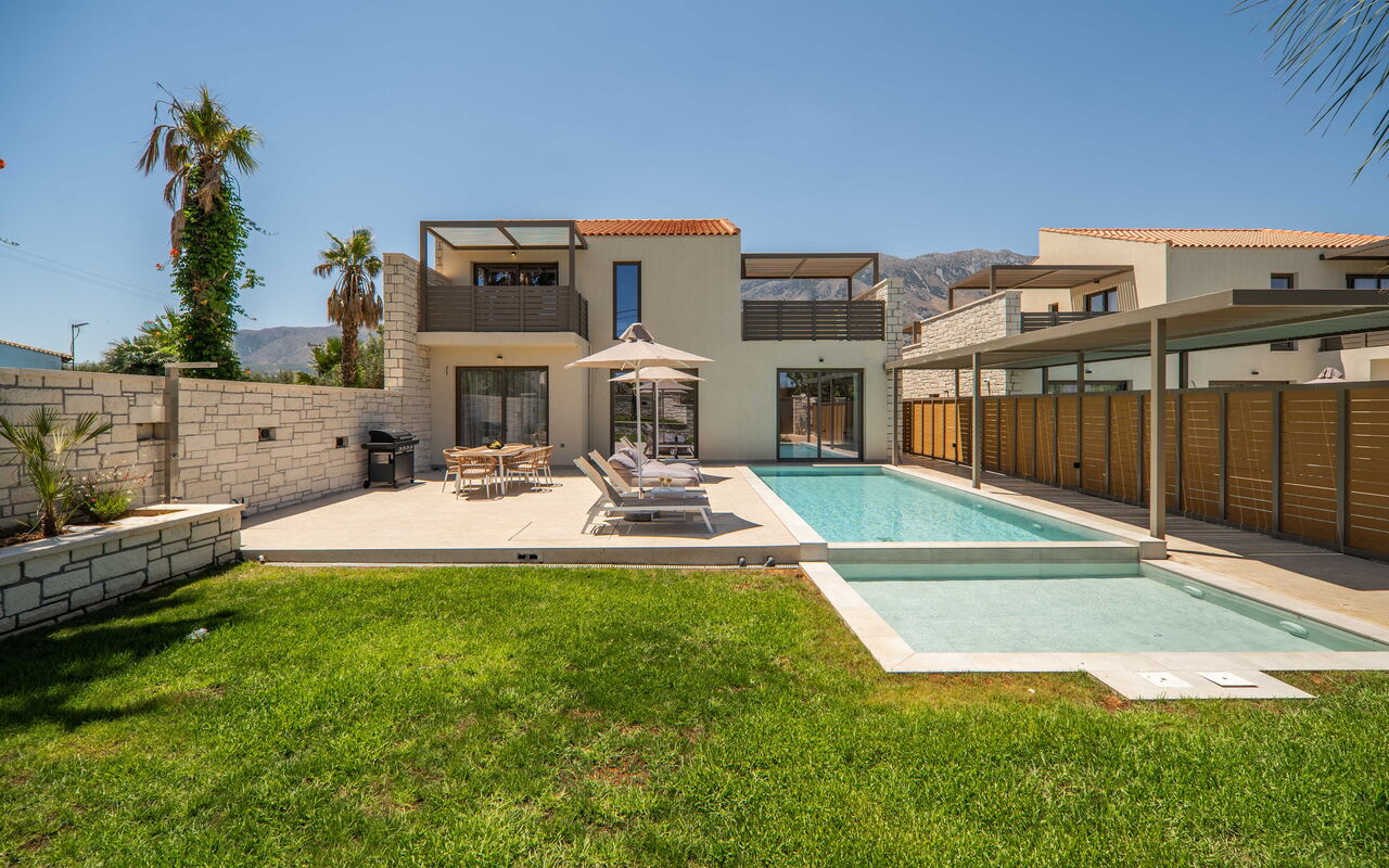 Villa Zen Hephaistos: Buitenkanten, Buitenshuis, Tuin, zwembad