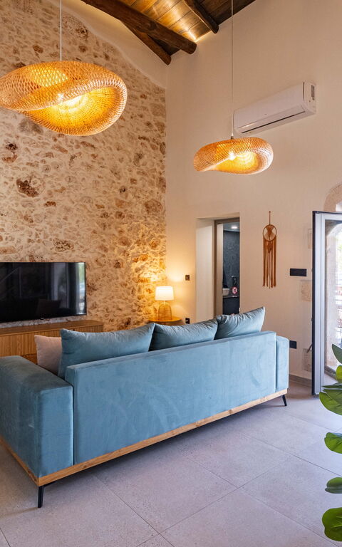 Villa Platon: Woonkamer