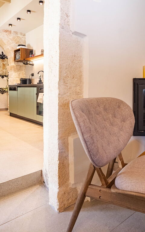Villa Platon: Keuken, Woonkamer