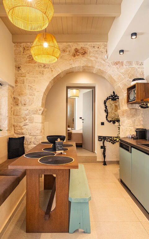 Villa Platon: Keuken, Lunchroom