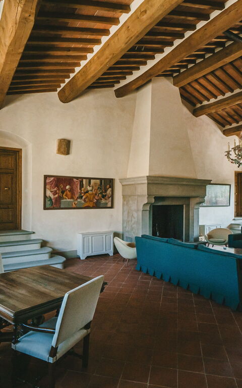 Villa Tenuta Casenuove: Woonkamer