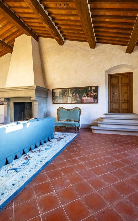 Villa Tenuta Casenuove: Woonkamer