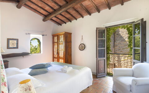 Accommodatie Granaio: slaapkamer