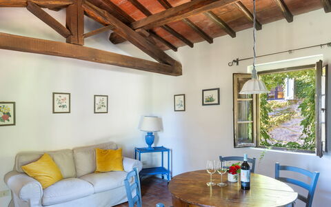 Accommodatie Granaio: Woonkamer