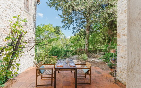 Accommodatie Corte: Balkon / terras / patio