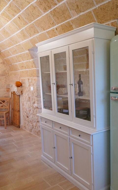 Trullo Samanta: Keuken, Lunchroom