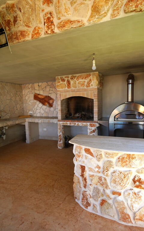 Trullo Samanta: Balkon / terras / patio, Buitenshuis, Keuken, Tuin