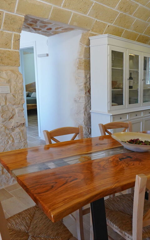 Trullo Samanta: Keuken, Lunchroom