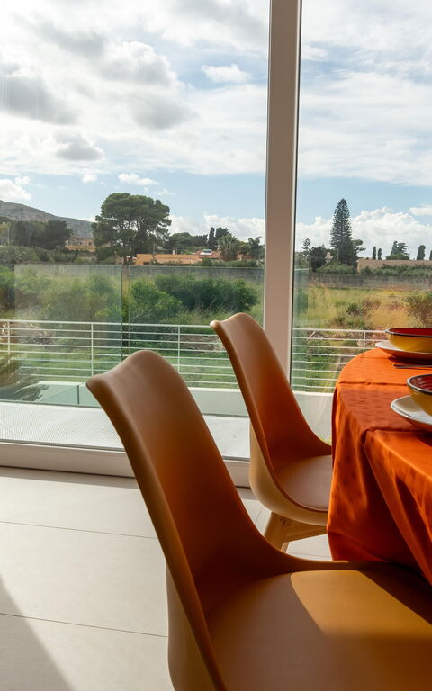 Villa Pizzolungo: Lunchroom, Woonkamer