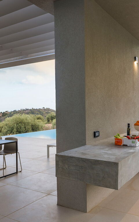 Villa Calypso: Balkon / terras / patio, Buitenkanten, Buitenshuis