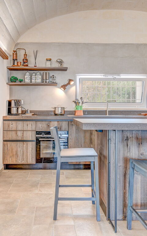 Trulli di Luccio: Keuken, Lunchroom