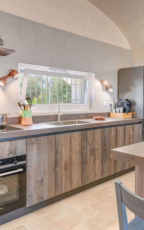 Trulli di Luccio: Keuken, Lunchroom