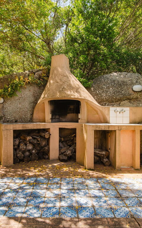 Villa Cala Serena: Balkon / terras / patio, Buitenkanten, Buitenshuis