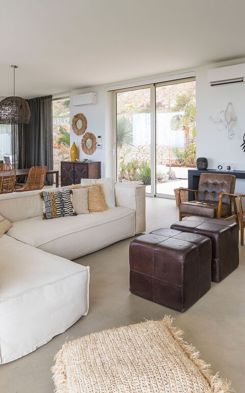 Villa Petite Afrique: Woonkamer