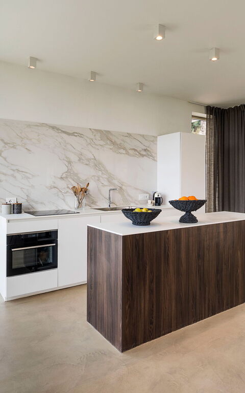 Villa Petite Afrique: Keuken, Lunchroom