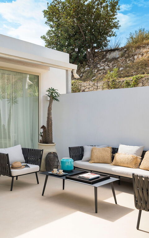 Villa Petite Afrique: Balkon / terras / patio, Buitenkanten, Buitenshuis