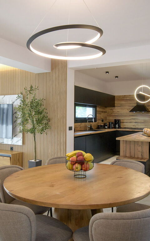 Villa Melitti: Keuken, Woonkamer