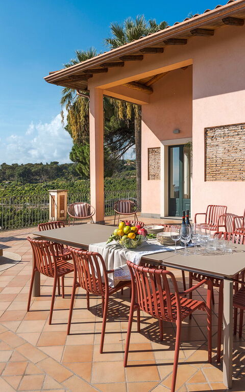 Villa Agrume: Balkon / terras / patio, Buitenkanten, Buitenshuis