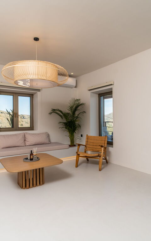 Lofos Horizon Villa: Woonkamer