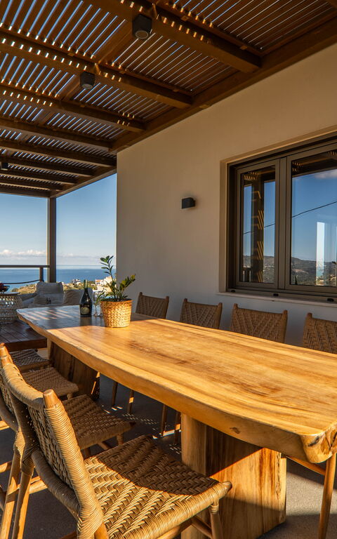 Lofos Horizon Villa: Balkon / terras / patio, Buitenkanten, Buitenshuis