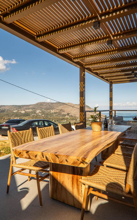 Lofos Horizon Villa: Balkon / terras / patio, Buitenkanten, Buitenshuis