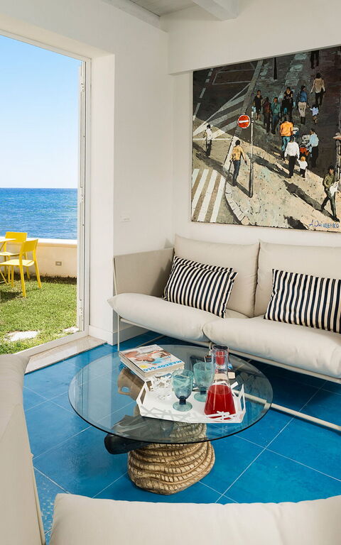 Montalbano Suite: Keuken, Woonkamer