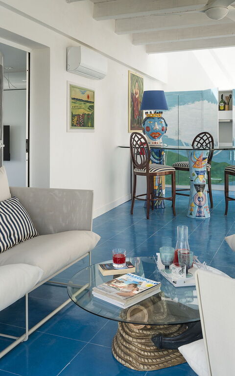 Montalbano Suite: Keuken, Woonkamer