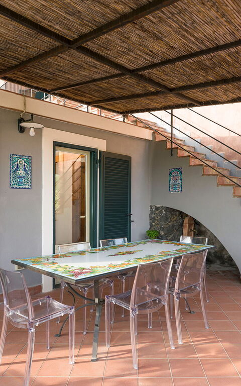 Villa Saracina: Balkon / terras / patio, Buitenkanten, Buitenshuis