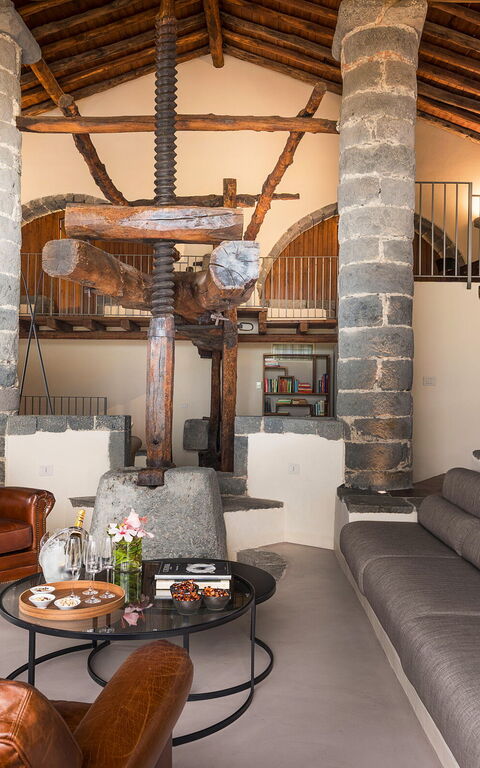 Villa Continella: Woonkamer