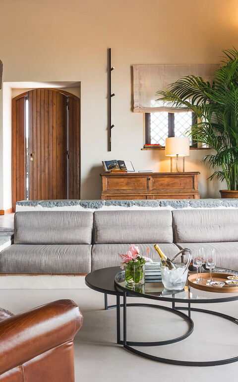 Villa Continella: Woonkamer