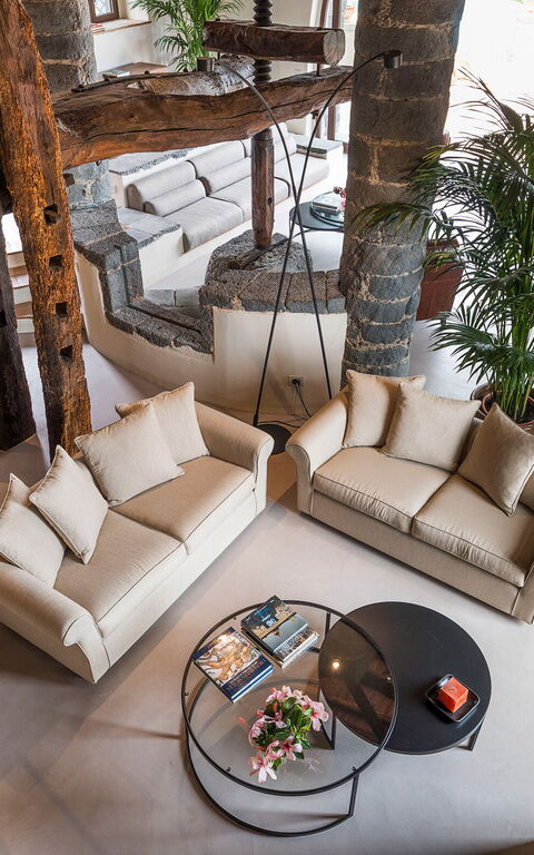 Villa Continella: Woonkamer