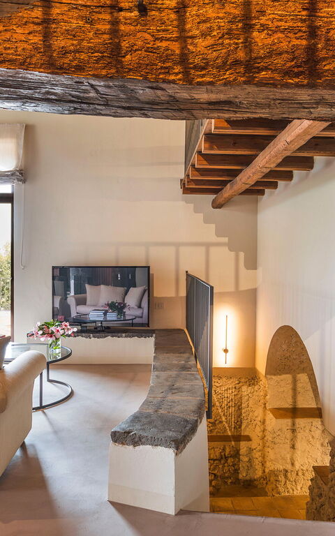 Villa Continella: Woonkamer