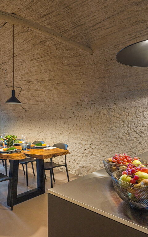 Villa Continella: Keuken, Lunchroom