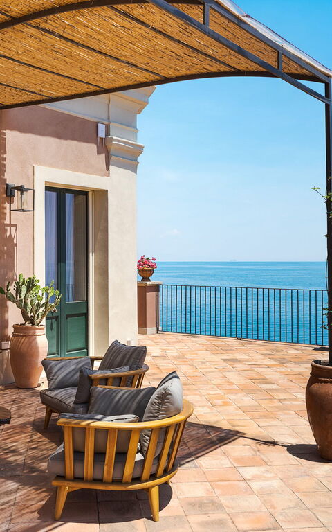 Villa Continella: Balkon / terras / patio, Buitenkanten, Buitenshuis, Keer bekeken