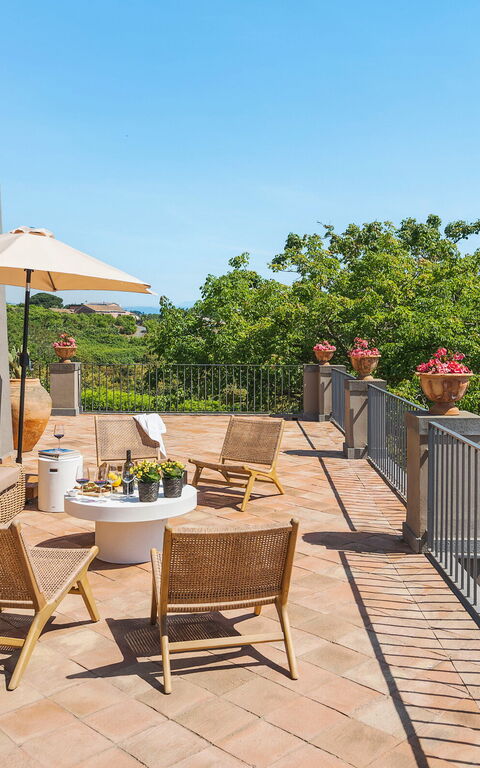 Villa Continella: Balkon / terras / patio, Buitenkanten, Buitenshuis, Keer bekeken