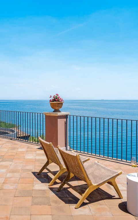 Villa Continella: Balkon / terras / patio, Buitenkanten, Buitenshuis, Keer bekeken