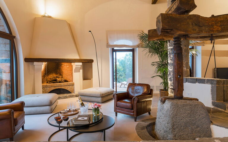 Villa Continella: Woonkamer