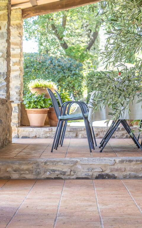 Podere Peteglia: Balkon / terras / patio, Buitenkanten, Buitenshuis