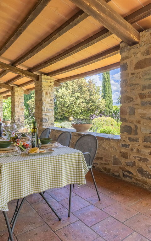 Podere Peteglia: Balkon / terras / patio, Buitenkanten, Buitenshuis