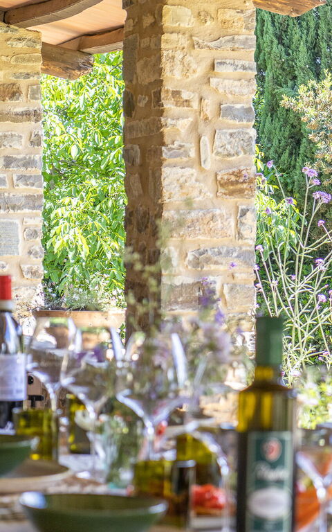 Podere Peteglia: Balkon / terras / patio, Buitenkanten, Buitenshuis