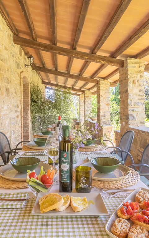 Podere Peteglia: Balkon / terras / patio, Buitenkanten, Buitenshuis
