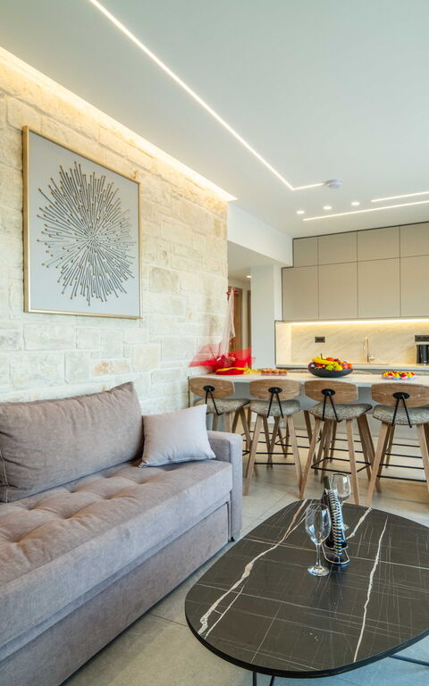 Villa Vasilissa: Woonkamer