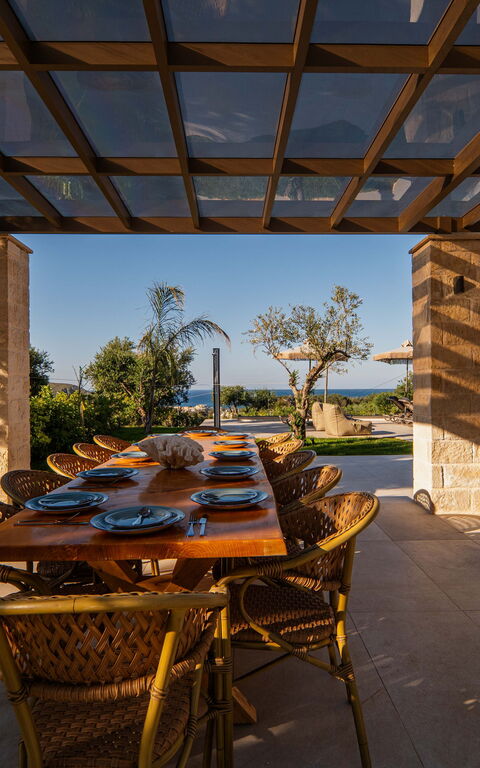 Villa Vasilissa: Balkon / terras / patio, Buitenkanten, Buitenshuis