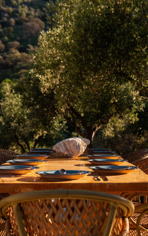 Villa Vasilissa: Balkon / terras / patio, Buitenkanten, Buitenshuis