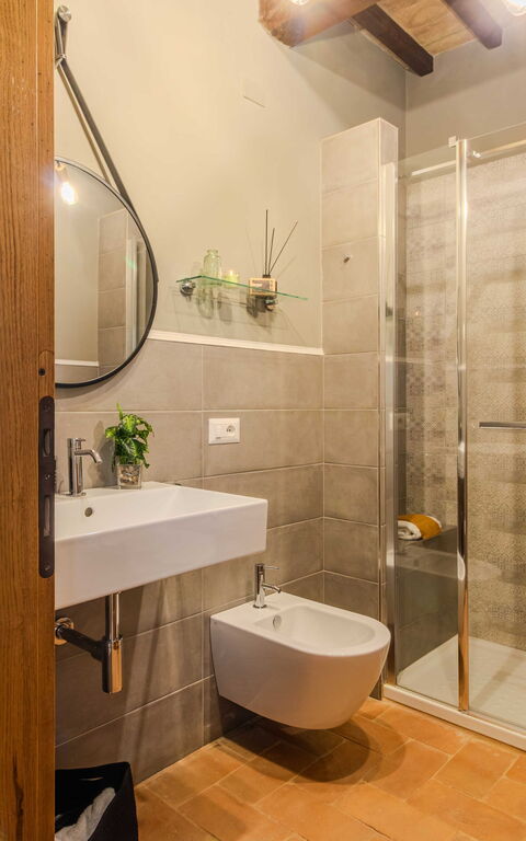 Tenuta Poggio Guiano: Badkamer