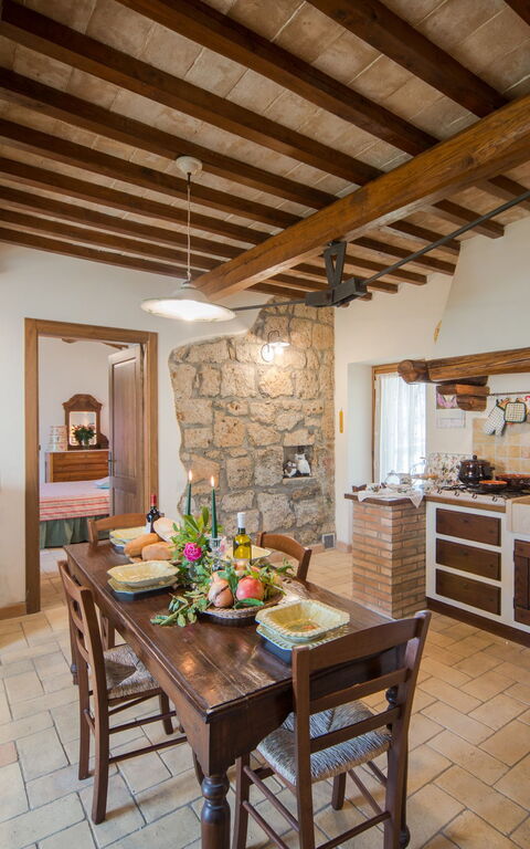 Villa Civita: Keuken, Lunchroom