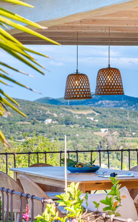 Villa Zephyros: Balkon / terras / patio, Buitenkanten, Buitenshuis, Keer bekeken